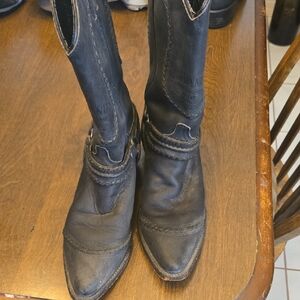 Jack Daniels Black Leather Women's Boots